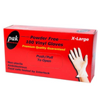 Clear Powder Free Vinyl Gloves Small