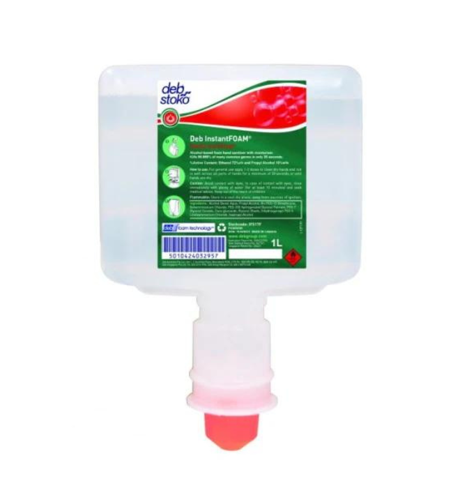 Deb Instantfoam Alcohol Free Sanitiser 1L Cartridge 