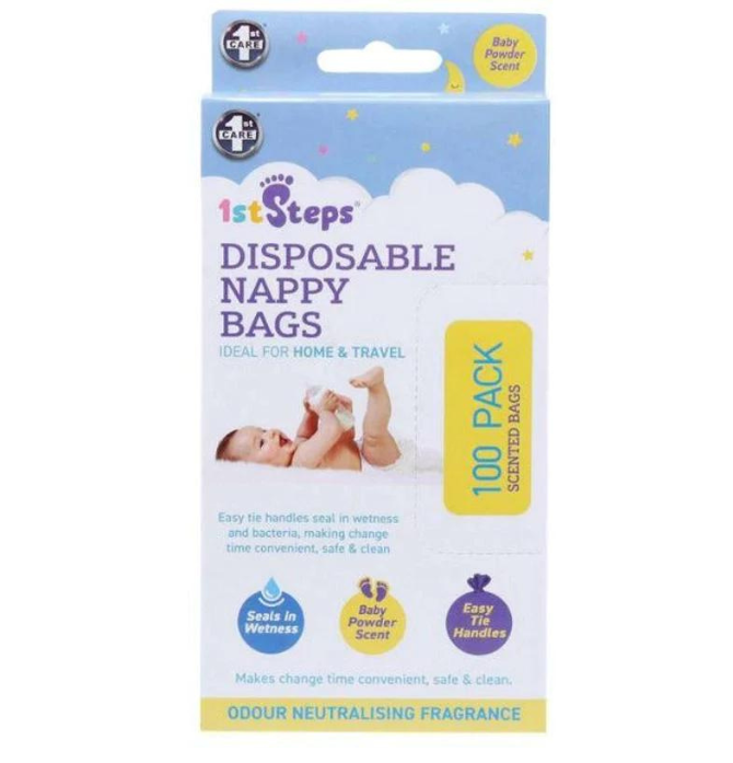 Nappy Bags Scented 100 Per Pack 