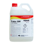 5L Agar Take Off floor stripper cleaning chemical in plastic container with red cap