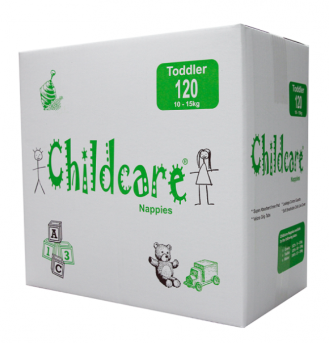 Childcare Nappies Toddler 120's