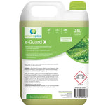 Enviroplus e-Guard X 2.5L concentrated disinfectant cleaner bottle with green label