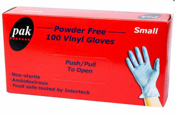Clear Powder Free Vinyl Gloves Medium