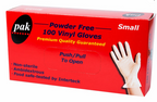 Clear Powder Free Vinyl Gloves Medium
